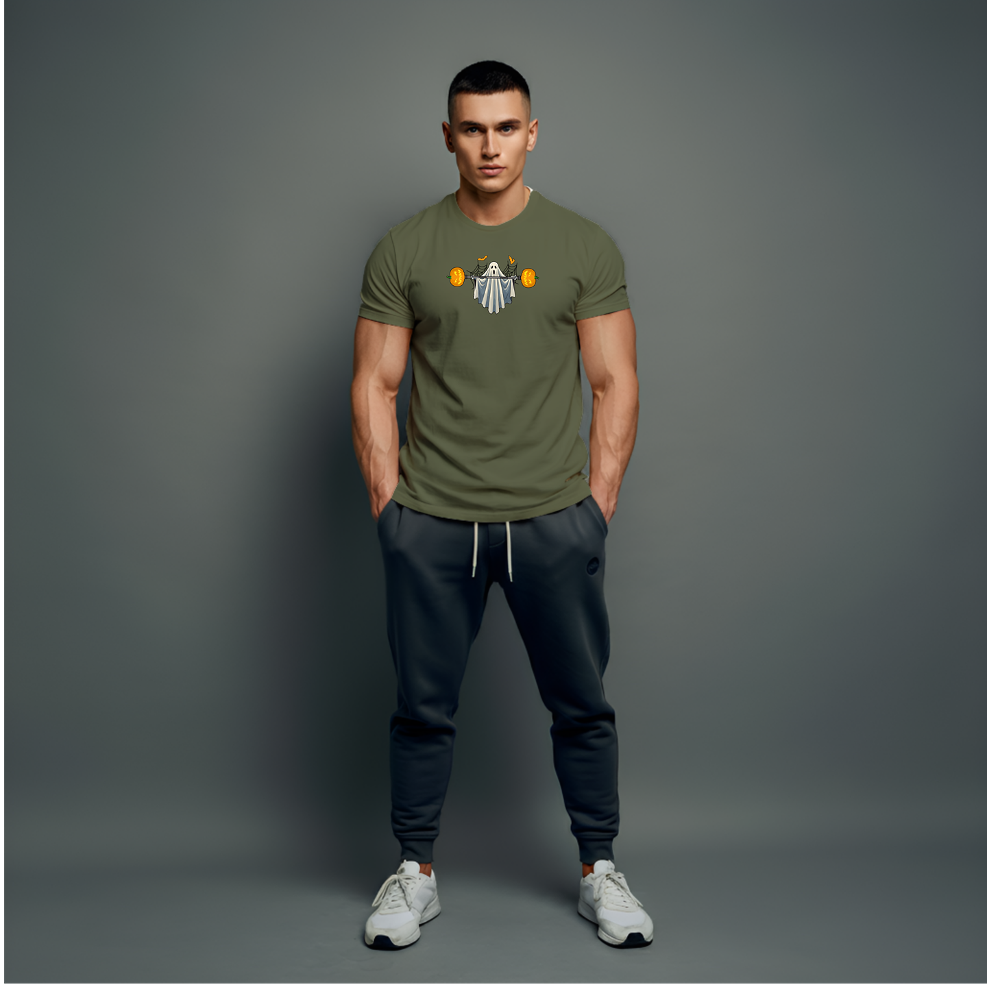 Moss

As you train hard and embrace the fall weather, let the 'PUMPkin' t-shirt be a reminder that fitness can be fun and festive. It's perfect for showcasing your dedication to health and wellness while celebrating one of the most exciting times of the year. With its unique design and comfortable fit, this shirt will quickly become a favorite in your collection. Gymshark and Fabletics