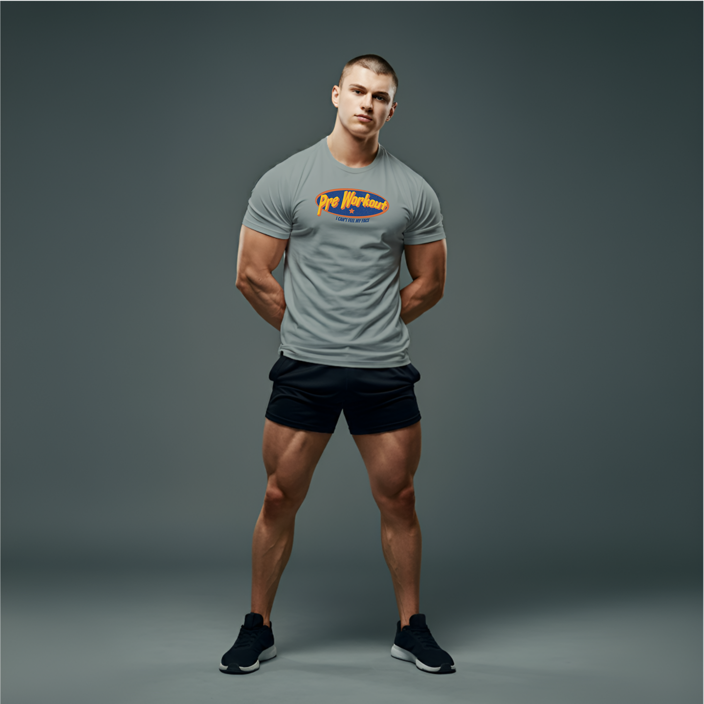 Granite

Crafted from high-quality, breathable fabric, the 'Pre Workout' shirt ensures maximum comfort during intense gym sessions. Designed to wick away moisture, this shirt keeps you feeling fresh and dry whether you're hitting the weights, doing cardio, or engaging in group fitness classes. Its lightweight material allows for ease of movement, making it suitable for a variety of activities, from lifting heavy dumbbells to sprinting on the treadmill. Gymshark and Fabletics.