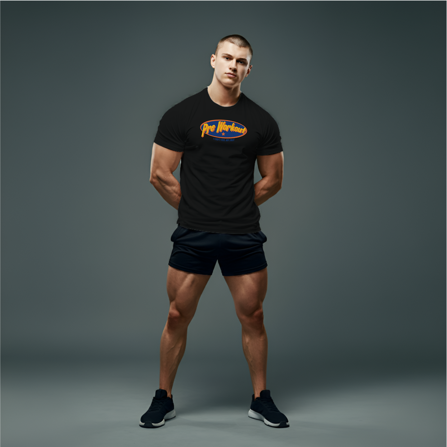 Black

Ideal for pre-workout routines, this shirt encourages motivation and excitement, reminding you of the powerful energy boost that comes from your favorite pre-workout supplement. Whether you're a seasoned athlete or just starting your fitness journey, the 'Pre Workout - I Can't Feel My Face' shirt serves as a motivational reminder to push your limits and embrace the grind. Gymshark and Fabletics